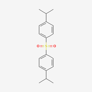 molecular formula C18H22O2S B3054053 Bis(p-isopropylphenyl) sulphone CAS No. 57913-35-6