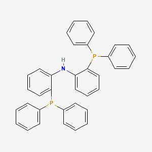 molecular formula C36H29NP2 B3054059 Benzenamine, 2-(diphenylphosphino)-N-[2-(diphenylphosphino)phenyl]- CAS No. 579490-49-6