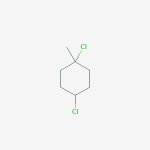 molecular formula C7H12Cl2 B3054064 Cyclohexane, 1,4-dichloro-1-methyl- CAS No. 57992-28-6