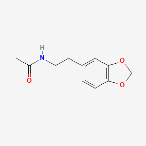molecular formula C11H13NO3 B3054073 N-[2-(1,3-benzodioxol-5-yl)ethyl]acetamide CAS No. 58026-25-8
