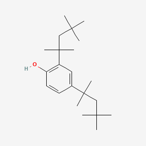 molecular formula C22H38O B3054078 Phenol, 2,4-bis(1,1,3,3-tetramethylbutyl)- CAS No. 5806-72-4