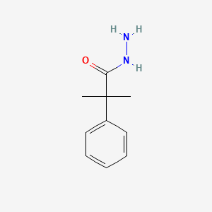 molecular formula C10H14N2O B3054082 2-Methyl-2-phenylpropanehydrazide CAS No. 5809-15-4