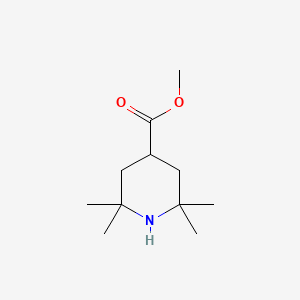 molecular formula C11H21NO2 B3054091 4-哌啶甲酸，2,2,6,6-四甲基-，甲酯 CAS No. 58113-54-5
