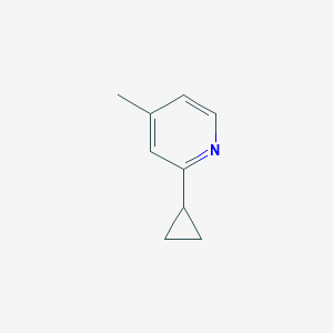 molecular formula C9H11N B3054101 2-环丙基-4-甲基吡啶 CAS No. 58173-56-1