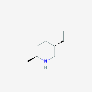 Piperidine, 5-ethyl-2-methyl-, trans-
