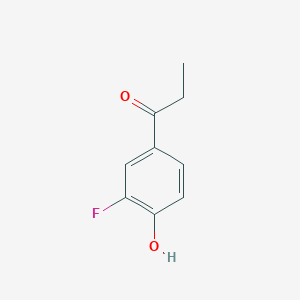 B3054163 1-(3-Fluoro-4-hydroxyphenyl)propan-1-one CAS No. 586-16-3