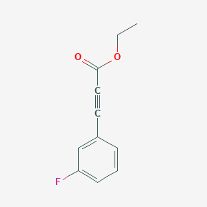 molecular formula C11H9FO2 B3054171 (3-Fluoro-phenyl)-propynoic acid ethyl ester CAS No. 58686-65-0