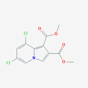 molecular formula C12H9Cl2NO4 B3054183 Dimethyl 6,8-dichloroindolizine-1,2-dicarboxylate CAS No. 58747-66-3