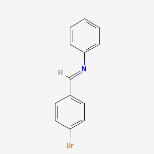 molecular formula C13H10BrN B3054186 p-Bromobenzylidene-phenyl-amine CAS No. 5877-51-0