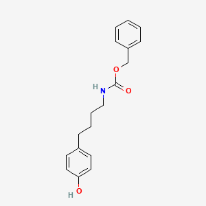 molecular formula C18H21NO3 B3054193 N-Cbz4-(4-hydroxyphenyl)butylamine CAS No. 587880-25-9