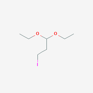 molecular formula C7H15IO2 B3054200 Propane, 1,1-diethoxy-3-iodo- CAS No. 58871-25-3