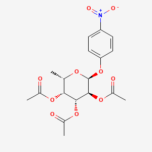 molecular formula C18H21NO10 B3054207 alpha-L-Galactopyranoside, 4-nitrophenyl 6-deoxy-, 2,3,4-triacetate CAS No. 58902-47-9