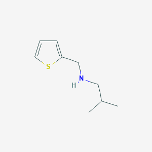 molecular formula C9H15NS B3054210 2-methyl-N-(thiophen-2-ylmethyl)propan-1-amine CAS No. 58924-52-0