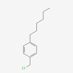 molecular formula C13H19Cl B3054221 Benzene, 1-(chloromethyl)-4-hexyl- CAS No. 58999-67-0