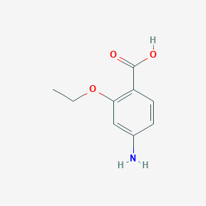 molecular formula C9H11NO3 B3054222 2-Ethoxy-4-aminobenzoic acid CAS No. 59-07-4