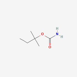 molecular formula C6H13NO2 B3054224 2-Butanol, 2-methyl-, carbamate CAS No. 590-60-3