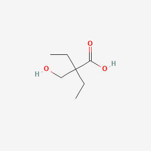 molecular formula C7H14O3 B3054233 2-Ethyl-2-(hydroxymethyl)butyric acid CAS No. 5904-58-5