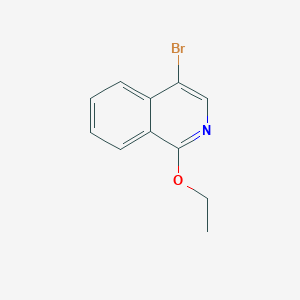 molecular formula C11H10BrNO B3054235 4-Bromo-1-ethoxyisoquinoline CAS No. 59050-59-8