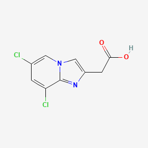 (6,8-Dichloroimidazo[1,2-a]pyridin-2-yl)acetic acid hydrochloride
