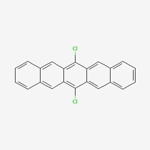 molecular formula C22H12Cl2 B3054253 6,13-二氯并五苯 CAS No. 59156-92-2
