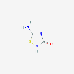 molecular formula C2H3N3OS B3054260 5-Amino-1,2,4-thiadiazol-3(2h)-one CAS No. 59221-06-6