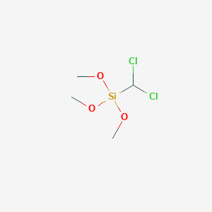 molecular formula C4H10Cl2O3Si B3054270 Dichloromethyl trimethoxysilane CAS No. 5926-27-2