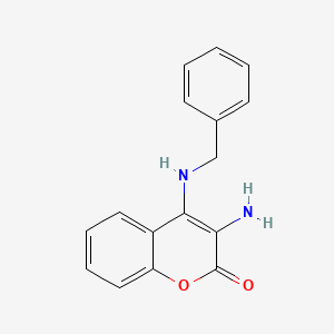 3-Amino-4-benzylaminocoumarin