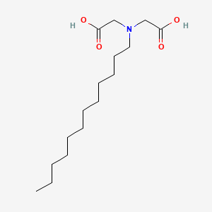 molecular formula C16H31NO4 B3054282 2-[(Carboxymethyl)dodecylamino]acetic acid CAS No. 5931-57-7
