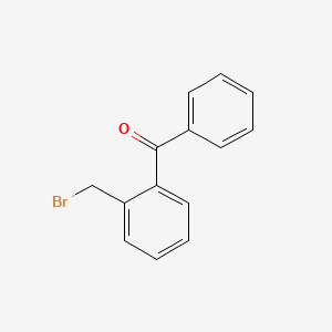 molecular formula C14H11BrO B3054283 Methanone, [2-(bromomethyl)phenyl]phenyl- CAS No. 59310-31-5