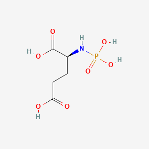 molecular formula C5H10NO7P B3054287 (2S)-2-(phosphonoamino)pentanedioic Acid CAS No. 59360-03-1