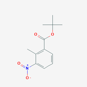 molecular formula C12H15NO4 B3054290 Tert-butyl 2-methyl-3-nitrobenzoate CAS No. 59382-62-6