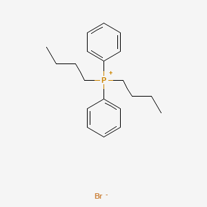 molecular formula C20H28BrP B3054292 Dibutyl(diphenyl)phosphanium bromide CAS No. 59386-53-7
