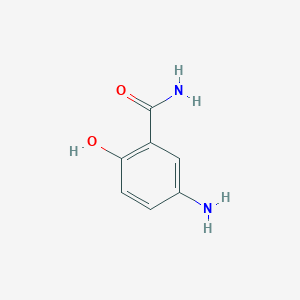 molecular formula C7H8N2O2 B3054293 5-Amino-2-hydroxybenzamide CAS No. 59393-77-0