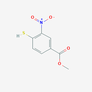 molecular formula C8H7NO4S B3054307 Methyl 3-nitro-4-sulfanylbenzoate CAS No. 59515-34-3