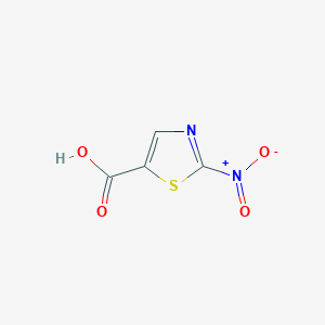 molecular formula C4H2N2O4S B3054308 5-Thiazolecarboxylicacid, 2-nitro- CAS No. 59521-24-3