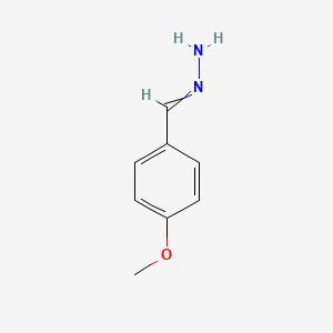 molecular formula C8H10N2O B3054310 Benzaldehyde, 4-methoxy-, hydrazone CAS No. 5953-85-5