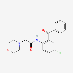 4-Morpholineacetamide, N-(2-benzoyl-4-chlorophenyl)-