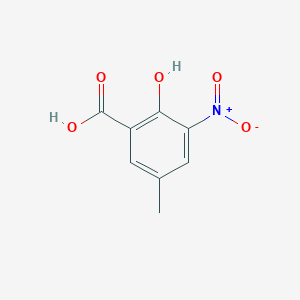 molecular formula C8H7NO5 B3054329 2-Hydroxy-5-methyl-3-nitrobenzoic acid CAS No. 59672-93-4