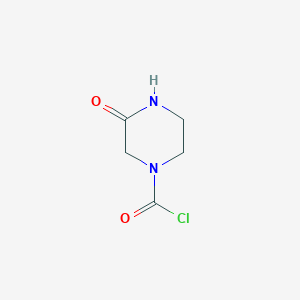 molecular formula C5H7ClN2O2 B3054340 3-Oxopiperazine-1-carbonyl chloride CAS No. 59702-68-0