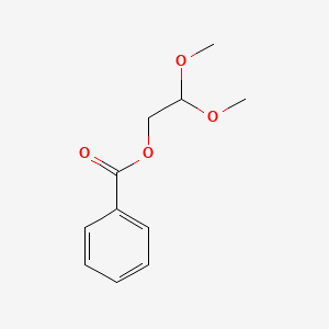 molecular formula C11H14O4 B3054341 2-Benzoyloxyacetaldehyde dimethyl acetal CAS No. 59708-43-9
