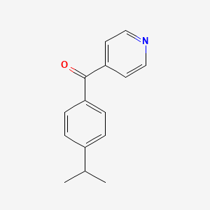molecular formula C15H15NO B3054349 (4-异丙基苯基)(吡啶-4-基)甲酮 CAS No. 59776-91-9