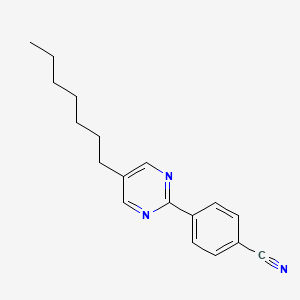 Benzonitrile, 4-(5-heptyl-2-pyrimidinyl)-