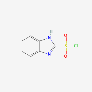molecular formula C7H5ClN2O2S B3054370 1H-Benzo[d]imidazole-2-sulfonyl chloride CAS No. 59940-07-7