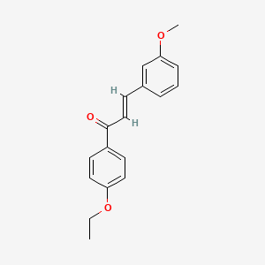 molecular formula C18H18O3 B3054374 (2E)-1-(4-Ethoxyphenyl)-3-(3-methoxyphenyl)prop-2-en-1-one CAS No. 6002-50-2