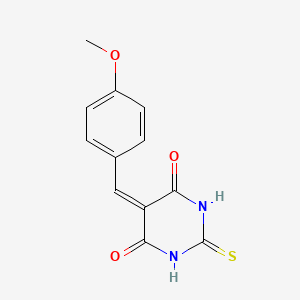 4,6(1H,5H)-Pyrimidinedione, dihydro-5-((4-methoxyphenyl)methylene)-2-thioxo-