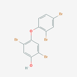 molecular formula C12H6Br4O2 B3054413 2,5-二溴-4-(2,4-二溴苯氧基)-苯酚 CAS No. 602326-23-8