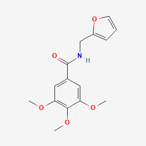 molecular formula C15H17NO5 B3054422 N-Furfuryl-3,4,5-trimethoxybenzamide CAS No. 60273-39-4