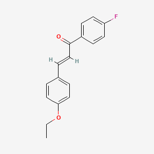 molecular formula C17H15FO2 B3054425 (2E)-3-(4-Ethoxyphenyl)-1-(4-fluorophenyl)prop-2-en-1-one CAS No. 6029-58-9