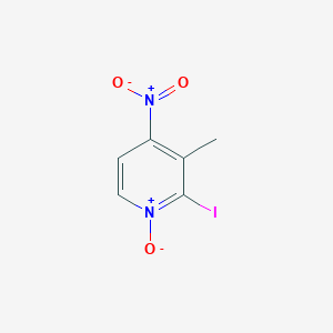 molecular formula C6H5IN2O3 B3054430 Pyridine, 2-iodo-3-methyl-4-nitro-, 1-oxide CAS No. 60324-00-7