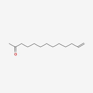 molecular formula C13H24O B3054441 十三-12-烯-2-酮 CAS No. 60437-21-0